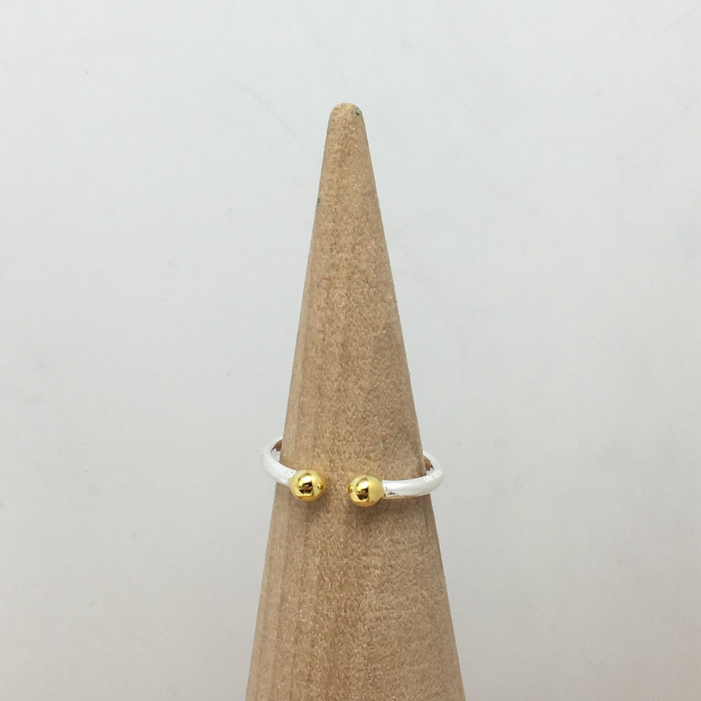 Silver and silver vermeil St. Tropez Open ring
