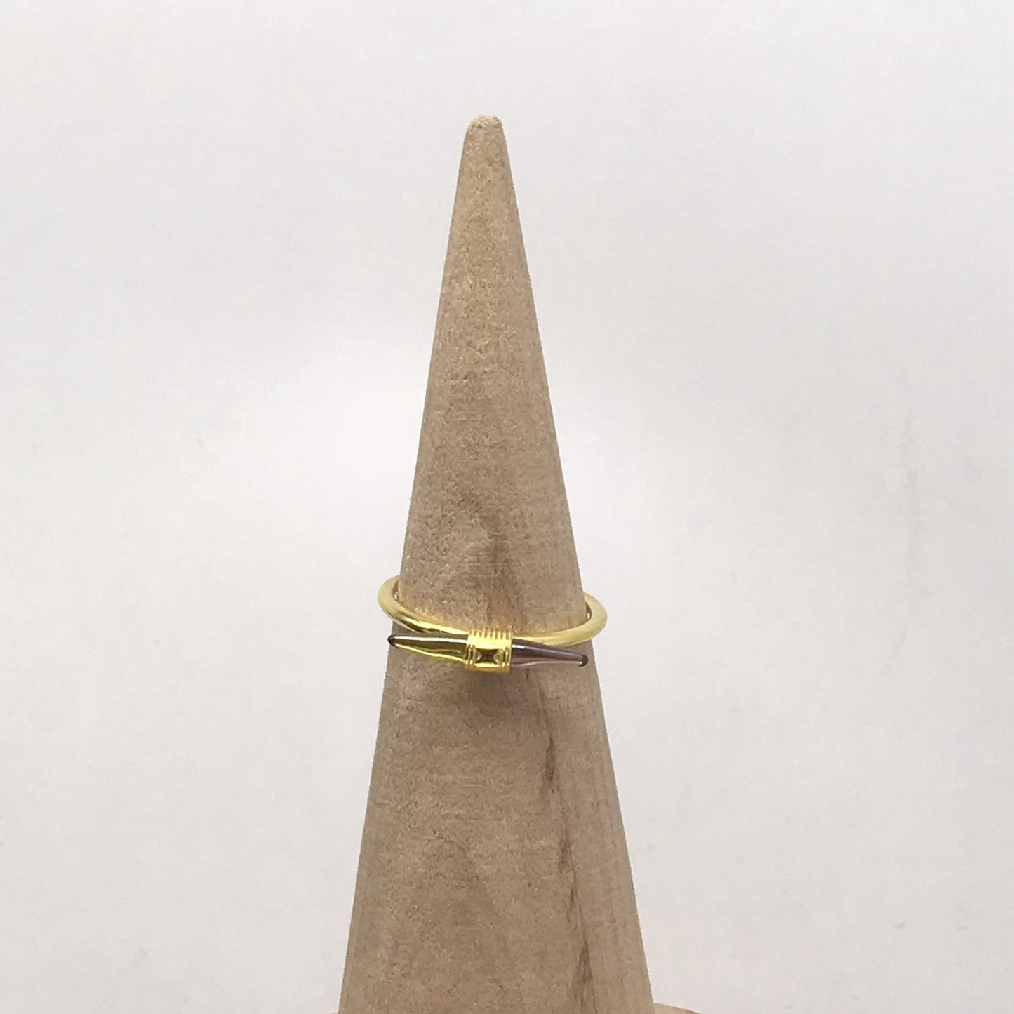 Gold Lure Ring with gemstones