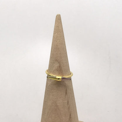 Gold Lure Ring with gemstones