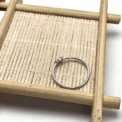 White  Puppies Ring with  Bear motif