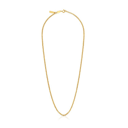Medium Chain with 18kt gold plating over silver and balls measuring 50 cm Chain