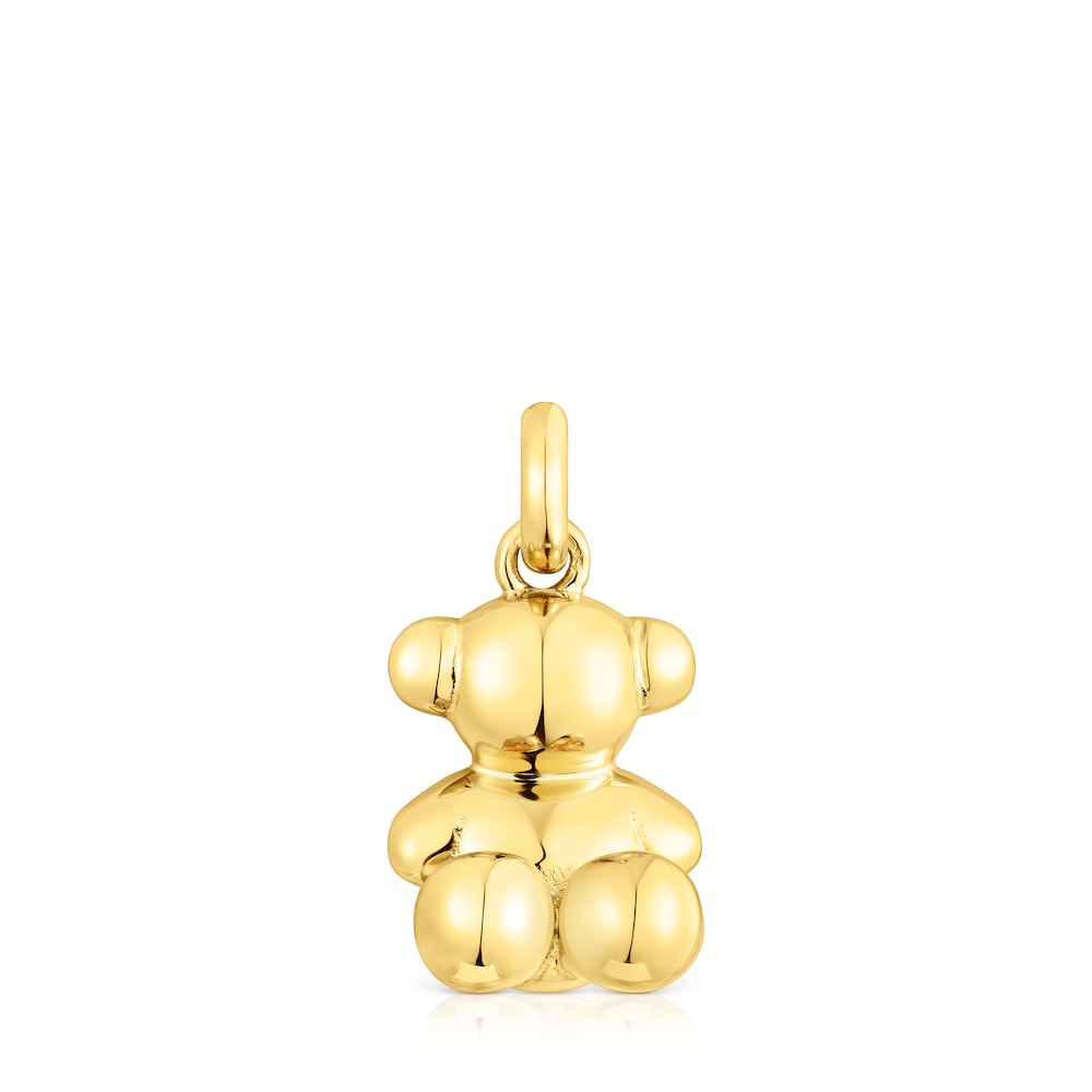 Medium silver vermeil Bold Bear pendant |