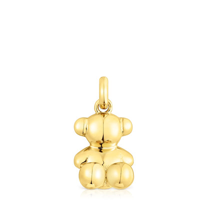 Medium silver vermeil Bold Bear pendant |