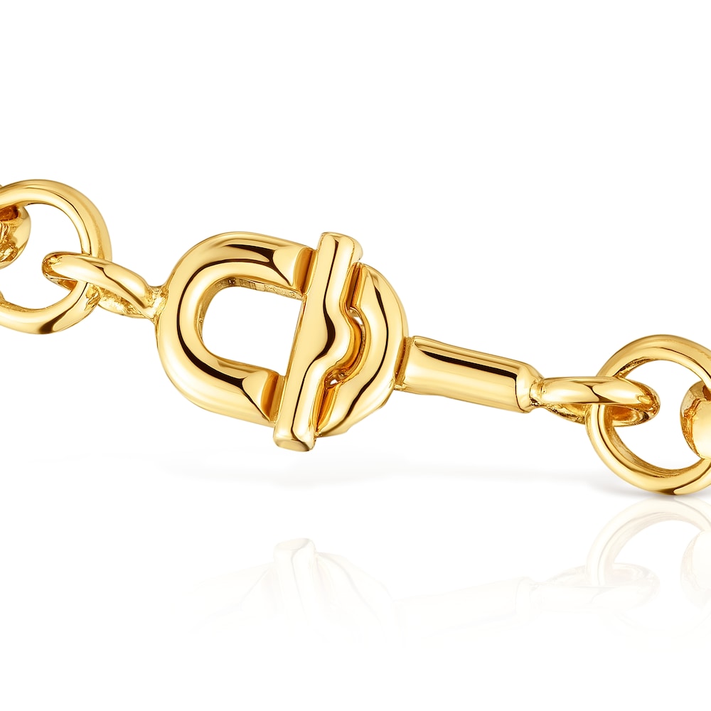 17,5 cm gold-plated Chain bracelet MANIFESTO