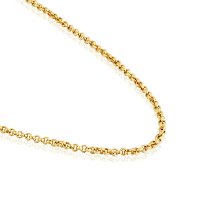 Medium Chain with 18kt gold plating over silver and balls measuring 50 cm Chain