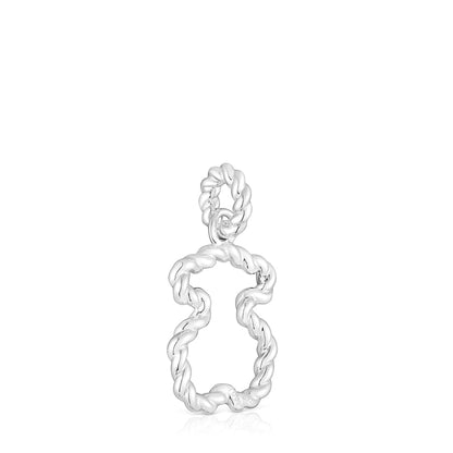 Twisted Pendant with bear silhouette |