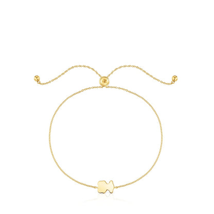 Gold bear motif Bracelet with lapis lazuli 1950