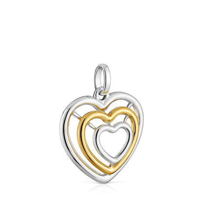 Bickie two-tone triple heart Pendant