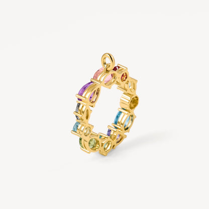 Letter O Pendant with gemstones TOUS ATELIER