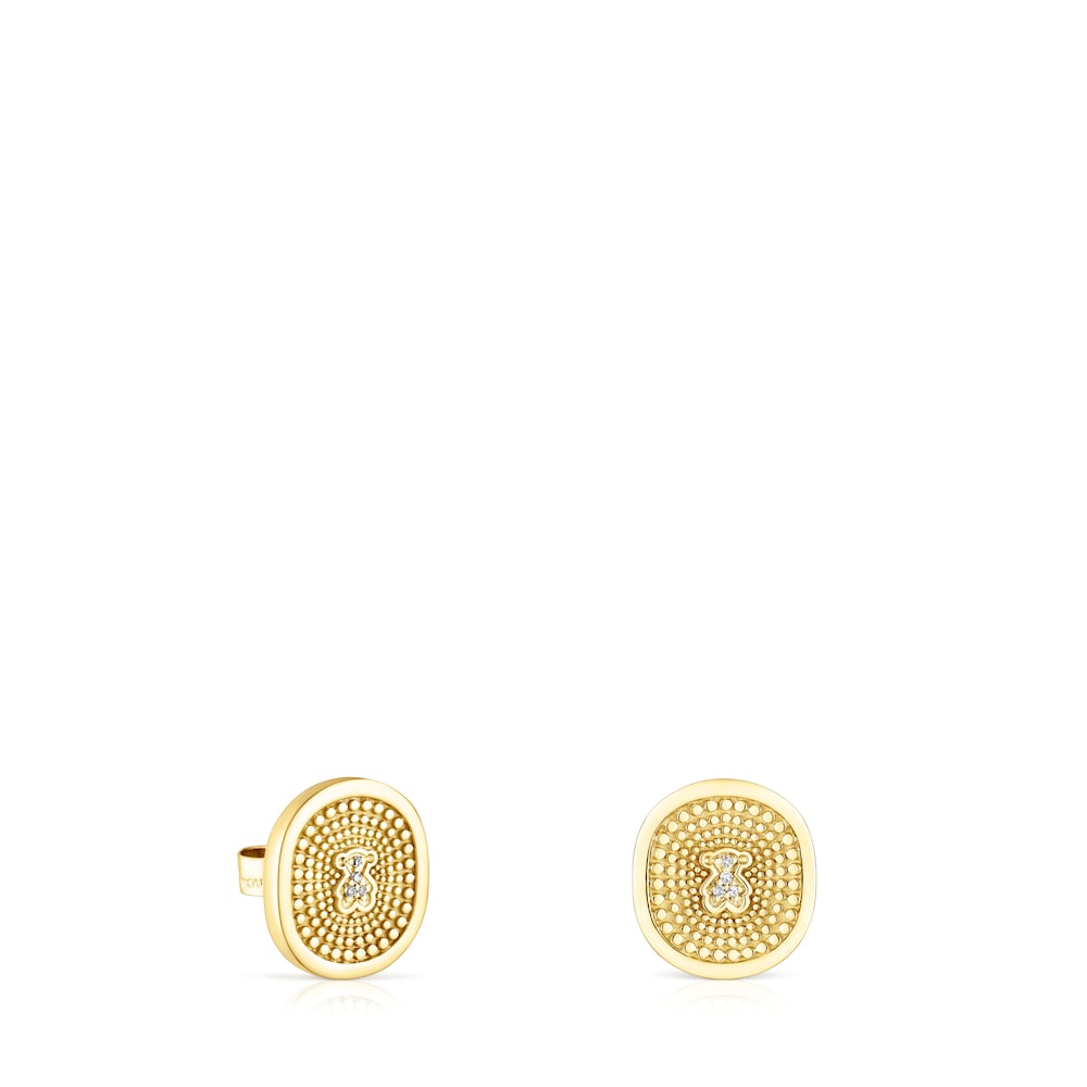Gold Oursin Earrings  |