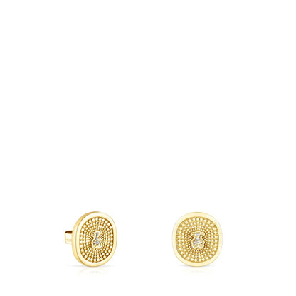 Gold Oursin Earrings  |