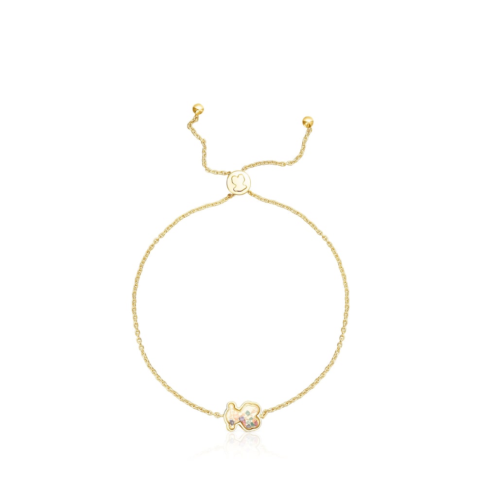Silver vermeil Areia Bracelet with multicolored gemstones |