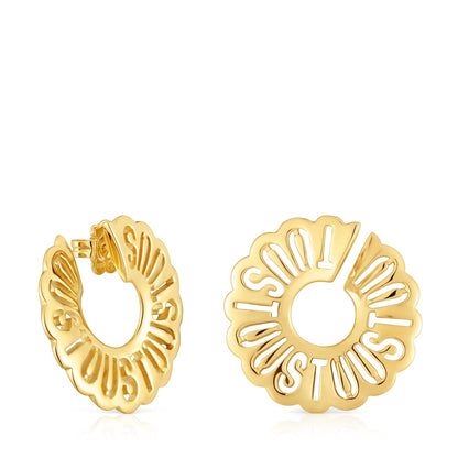 31 mm hoop earrings with 18kt gold plating over silver Miranda |