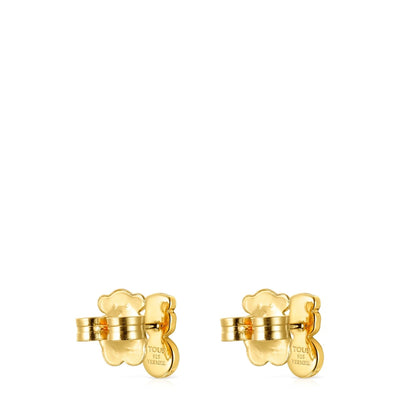 Glory Earrings in Silver Vermeil with Onyx and Pearl |