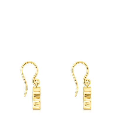 Silver vermeil Areia Earrings with multicolored gemstones |