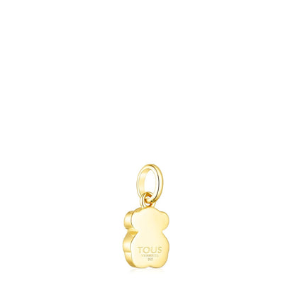 Silver Vermeil and Malachite Icon Color Pendant |