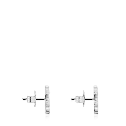 Silver 12mm Bear earrings Sweet Dolls |