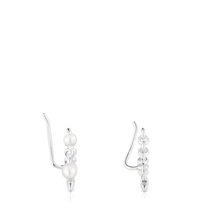 Silver Mini Icons Earcuff with bar and charms |