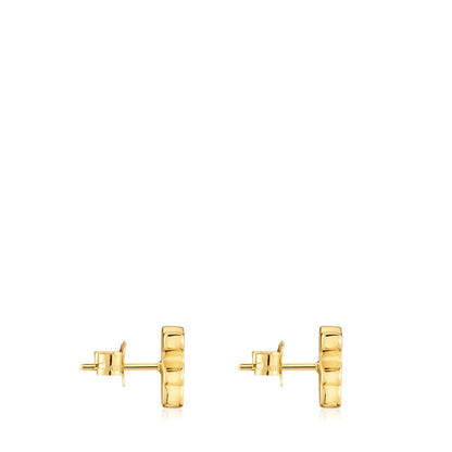 10 mm gold bear Earrings Sweet Dolls |