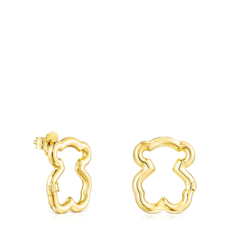 Gold Hold Bear Earrings |