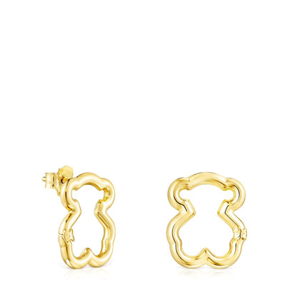 Gold Hold Bear Earrings |
