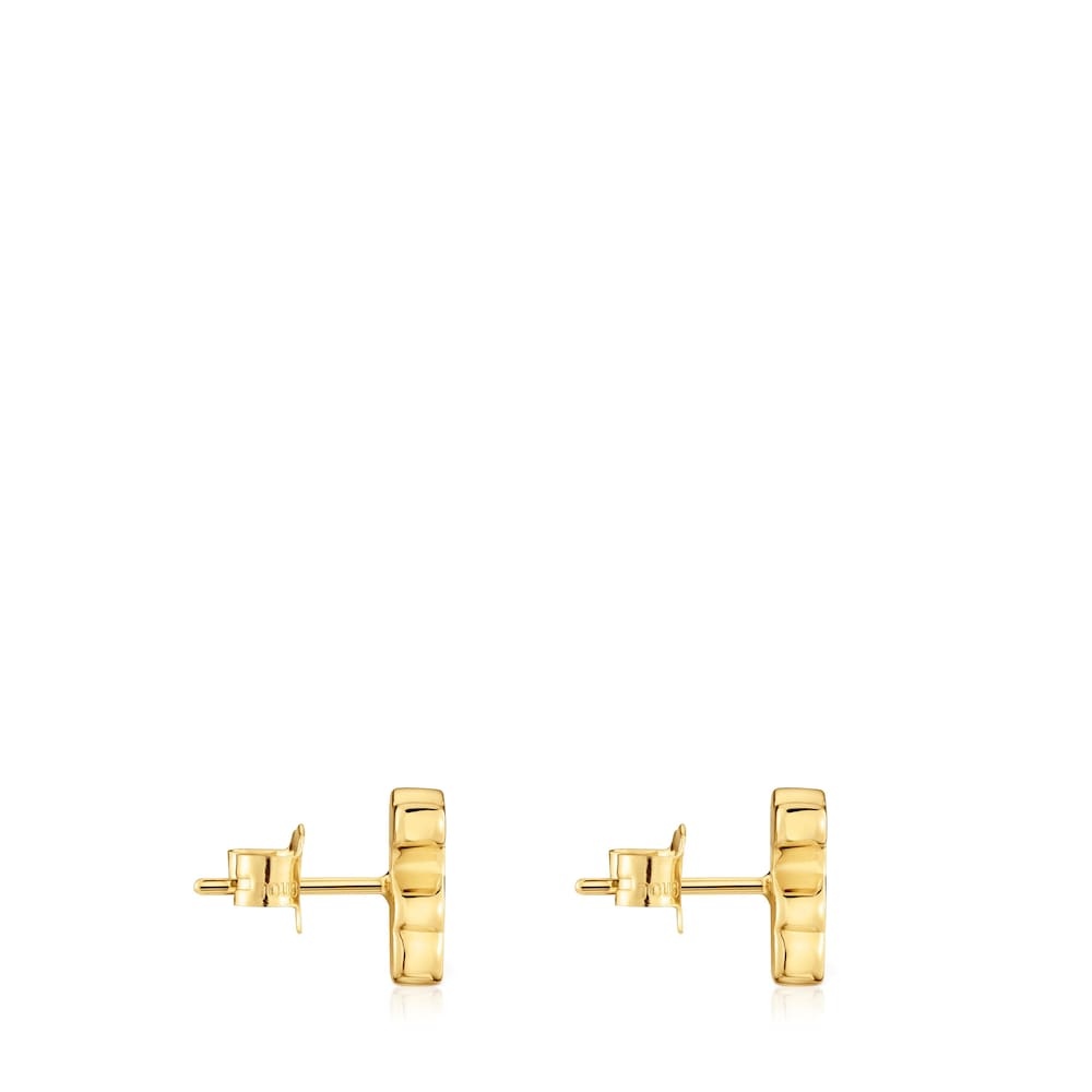 10 mm gold bear Earrings Sweet Dolls |