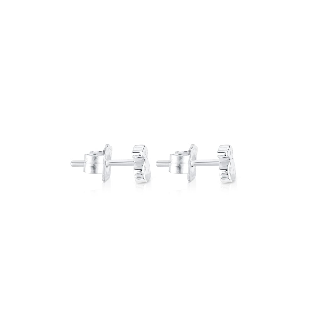 Silver   Puppies Earrings 0,5cm |