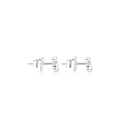 Silver   Puppies Earrings 0,5cm |
