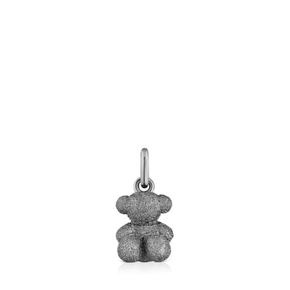 Diamond dark silver Bear pendant Bold Bear