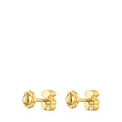 6mm gold bear Earrings Sweet Dolls |