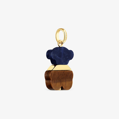 Pendant with vermeil, sodalite and tiger’s eye Sweet Dolls