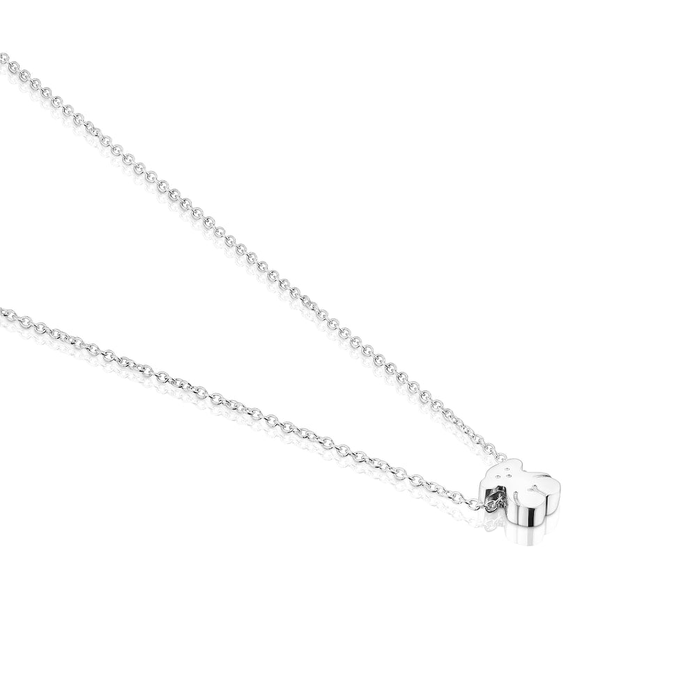 Silver Sweet Dolls bear Necklace |