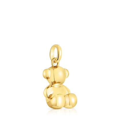 Medium silver vermeil Bold Bear pendant |