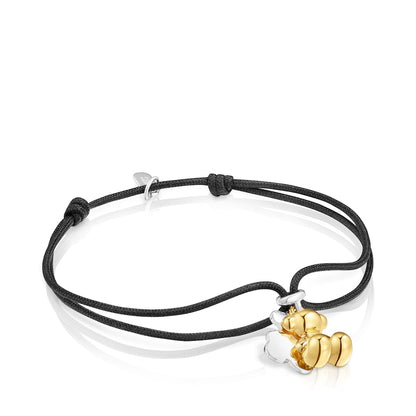 Two-tone nylon Bracelet with double bear Bold Bear |