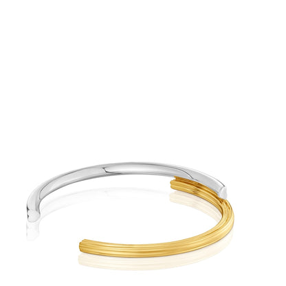 Two-tone Bangle with bear and heart motifs 1950
