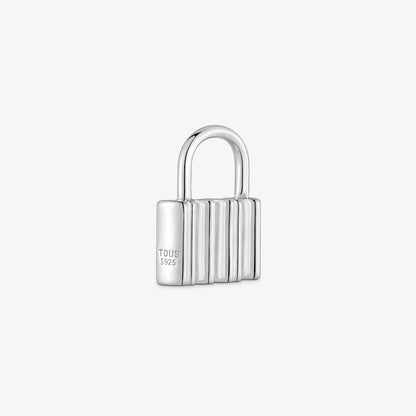 Silver padlock motif Pendant Mama