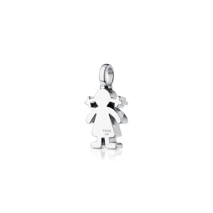 Silver Sweet Dolls girl Pendant