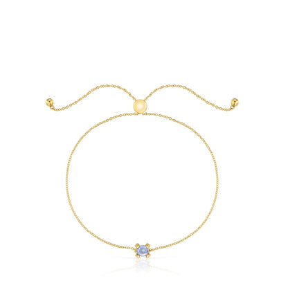 Gold and tanzanite Bracelet Color Pills