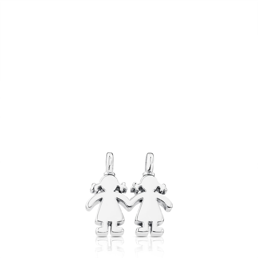 Silver Sweet Dolls girls Pendant |