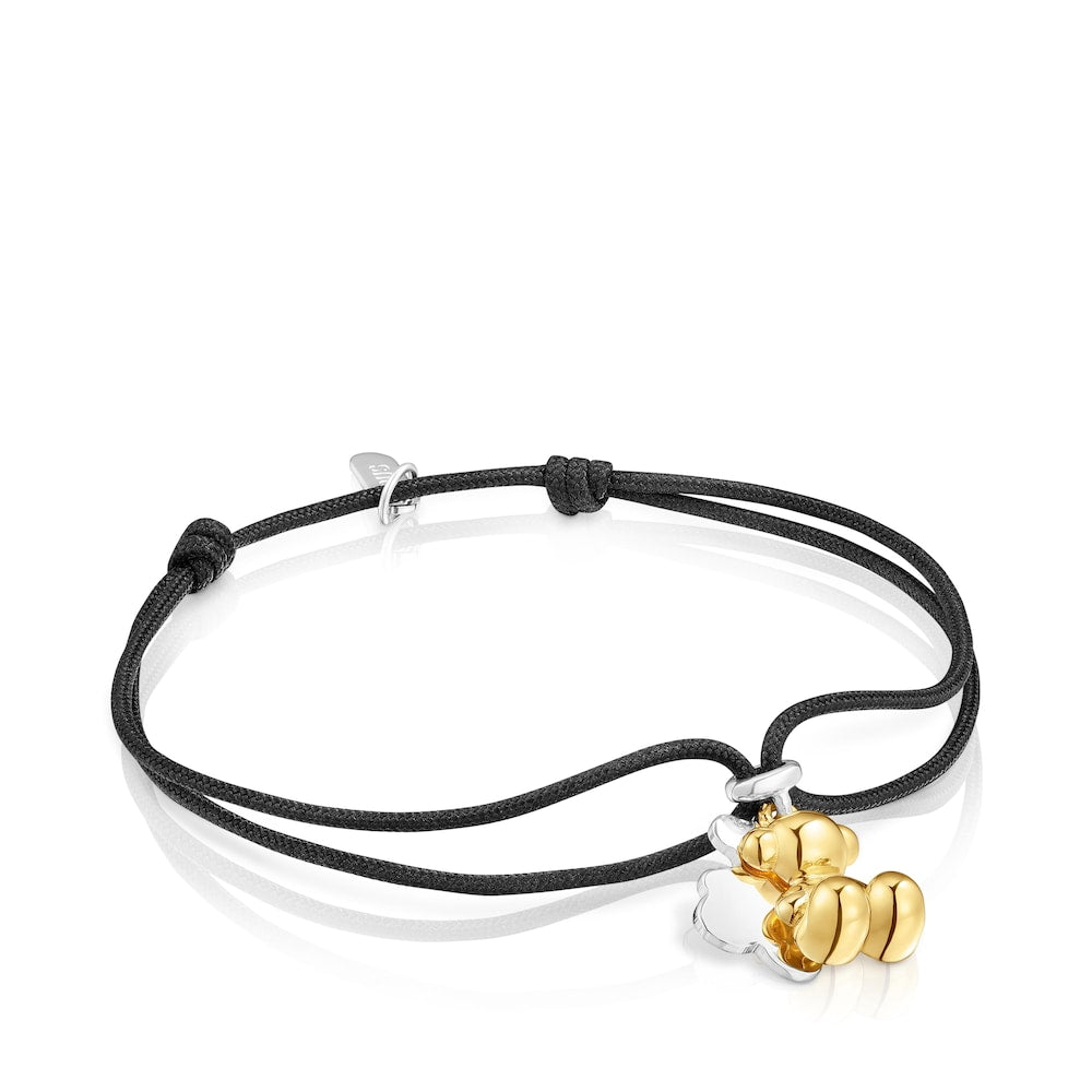 Two-tone nylon Bracelet with double bear Bold Bear |
