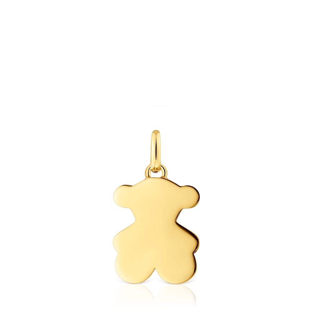 Small 16mm  plating over silver bear Pendant Sweet Dolls |