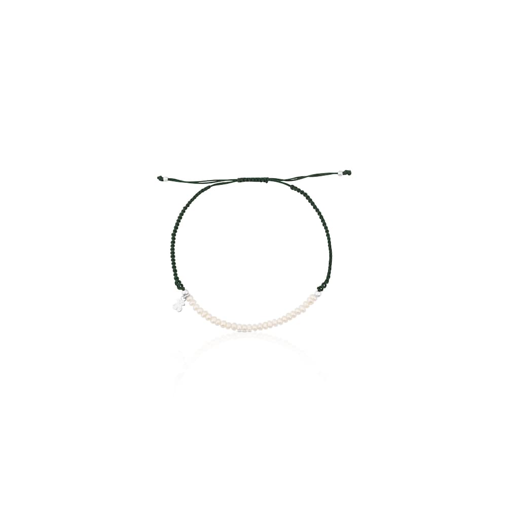 Silver Color Bracelet with pearls