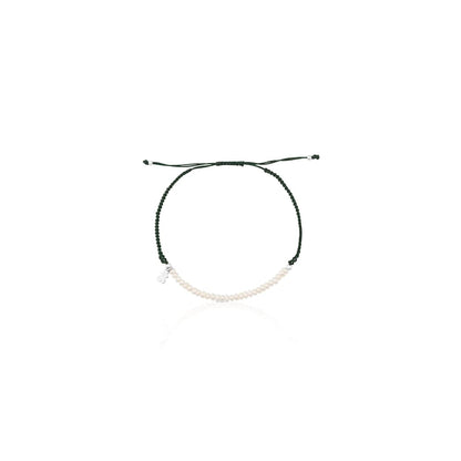 Silver Color Bracelet with pearls