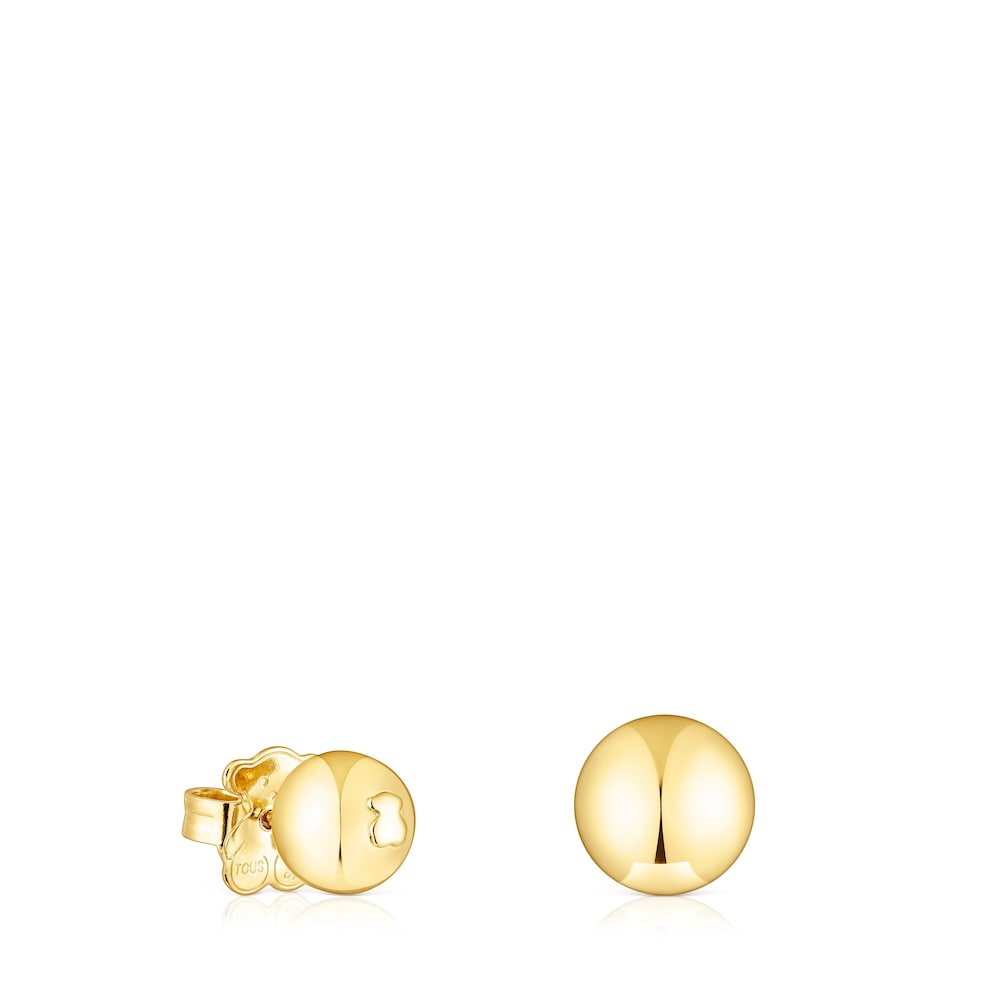 Set of silver vermeil Plump Ball earrings |