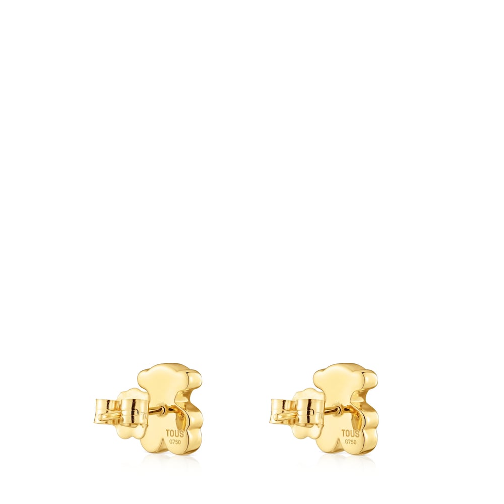10 mm gold bear Earrings Sweet Dolls |