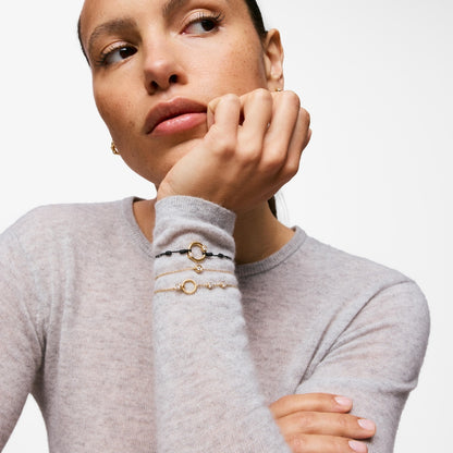 Bracelet with  vermeil and laboratory-grown diamonds Straight LGD