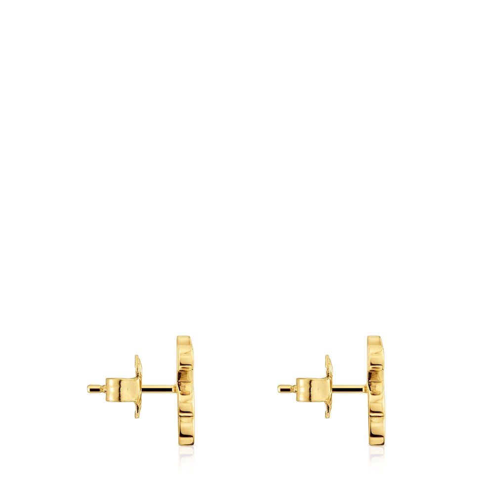 12mm plating over silver Bear earrings Sweet Dolls|