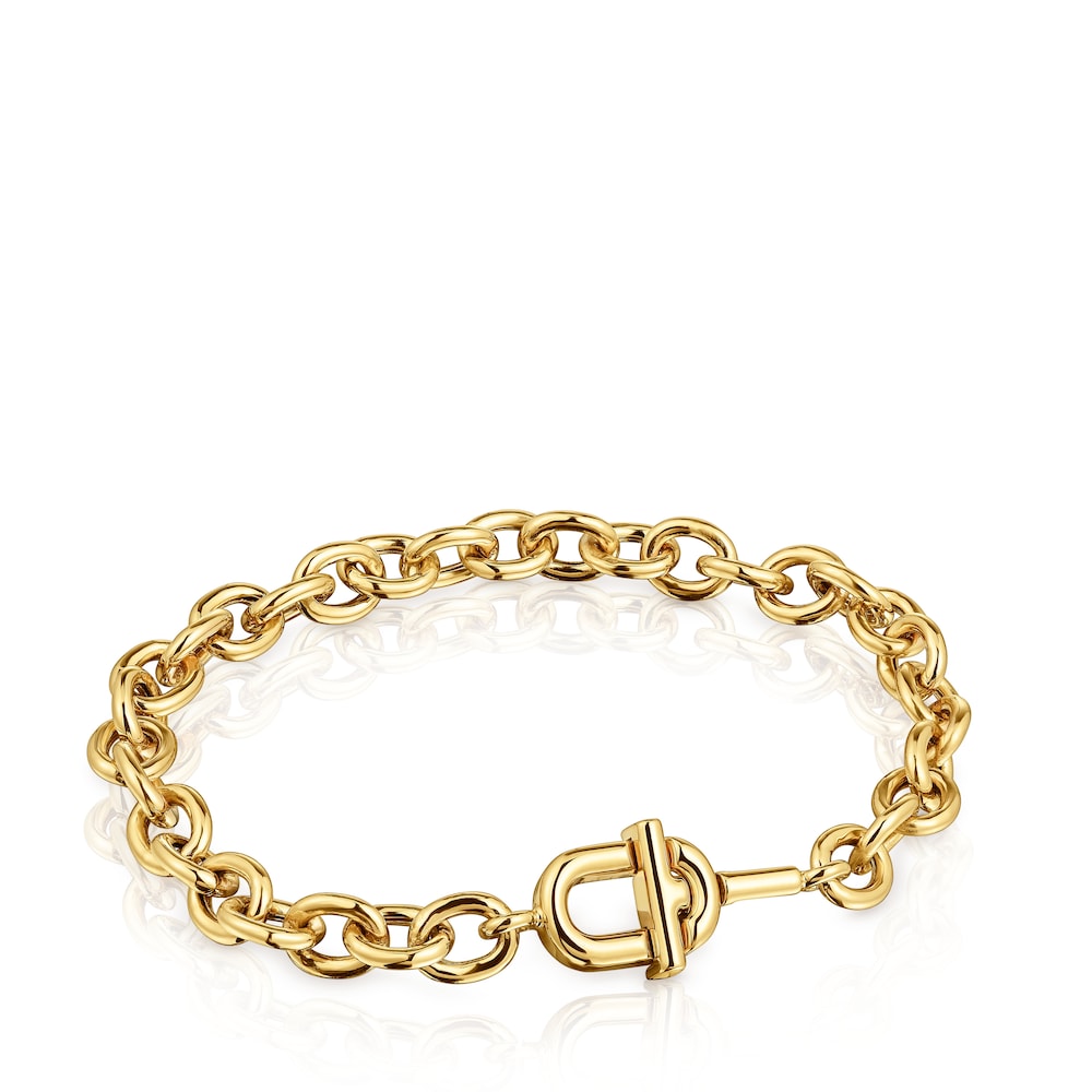 MANIFESTO chain bracelet with 18 kt gold plating over silver