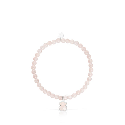 Silver and quartz Icon Color bracelet |