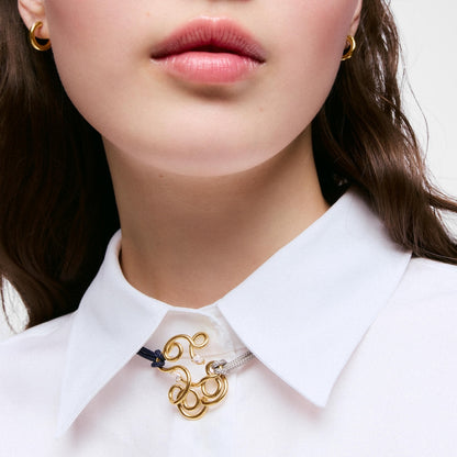 35 mm bear Pendant with  vermeil and laboratory-grown diamonds Lio LGD